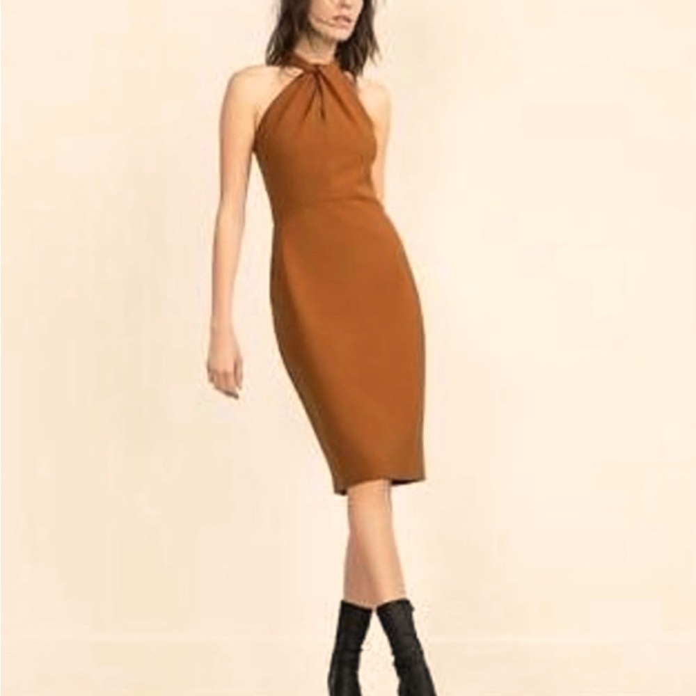 High Neck Midi Cocktail Dress